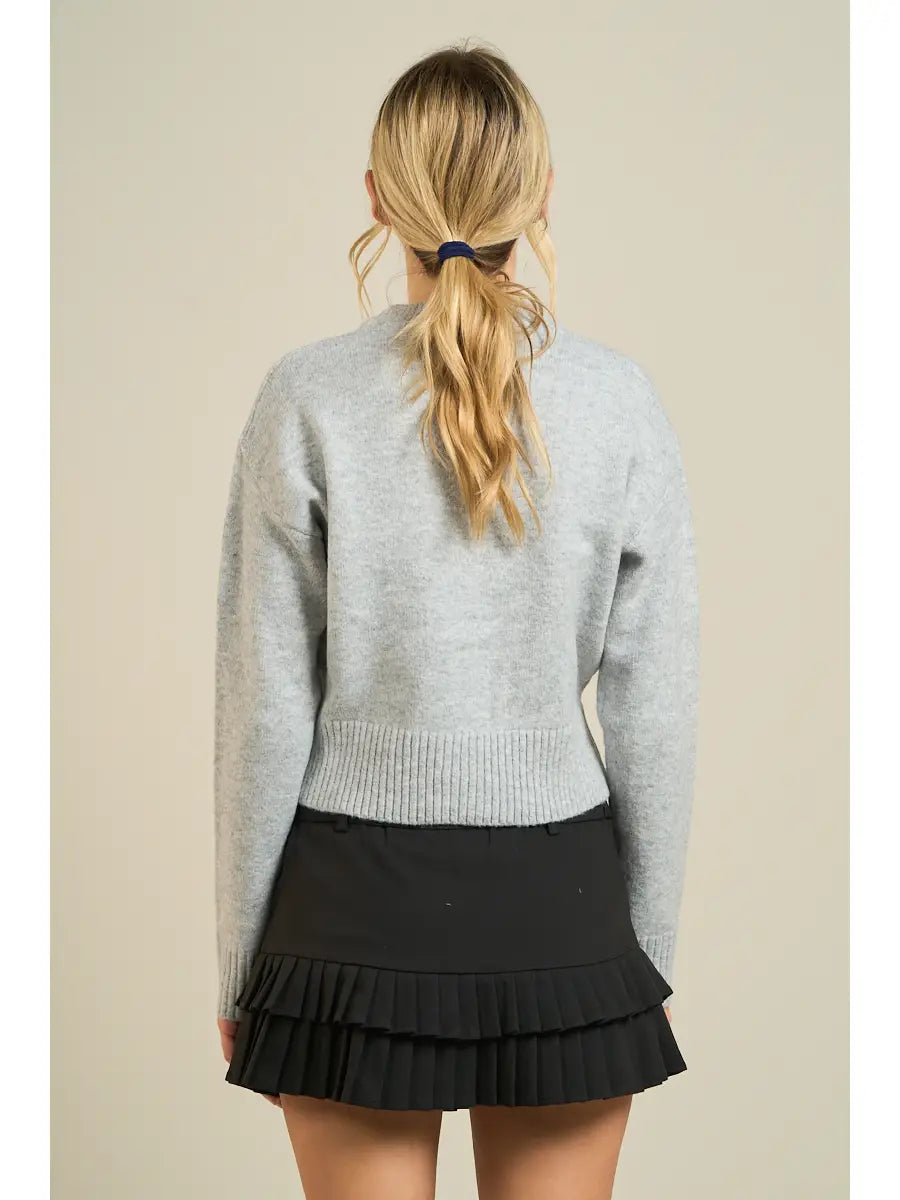 ROUND Neck Buttons Cardigan