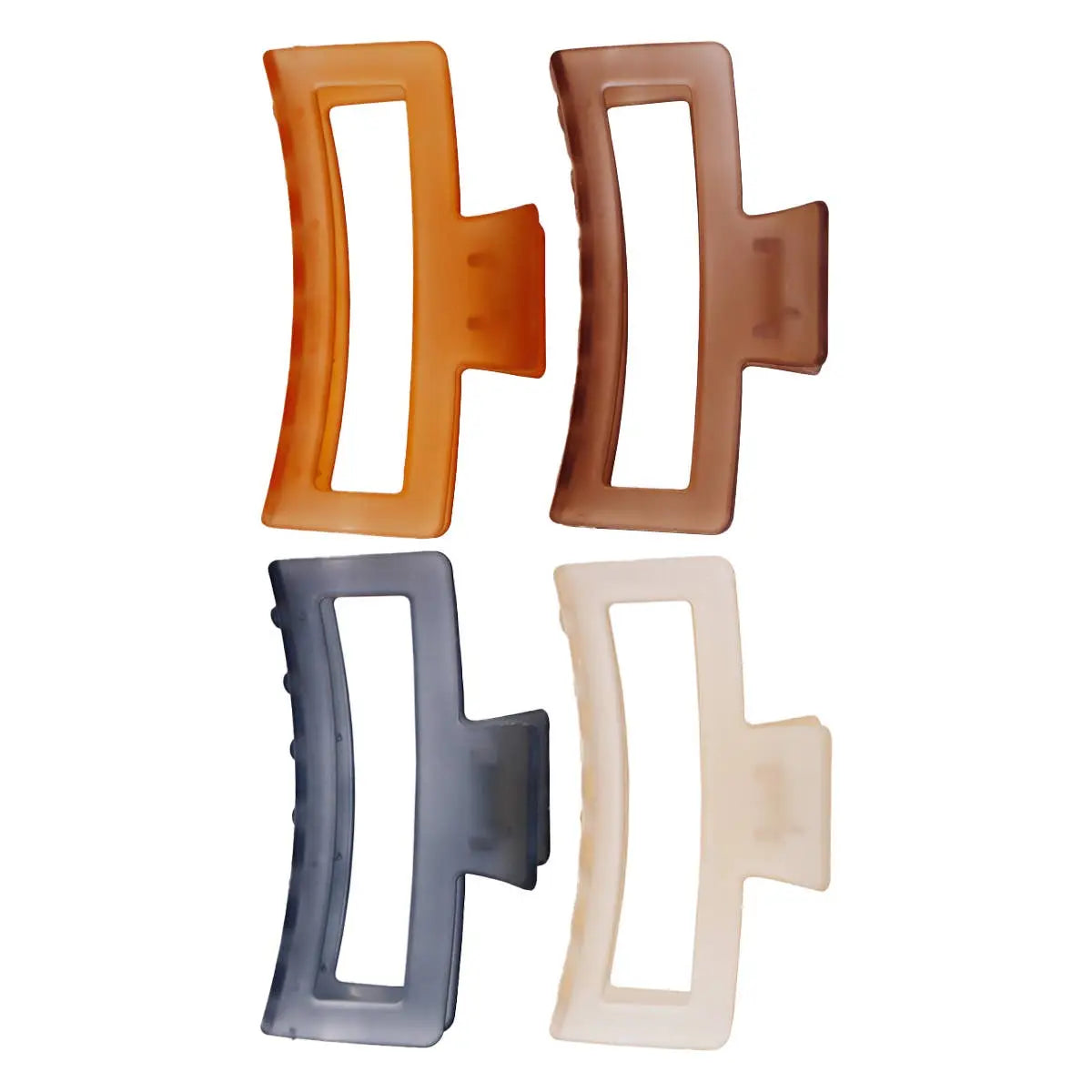 Matte Translucent Extra Wide Claw Clip
