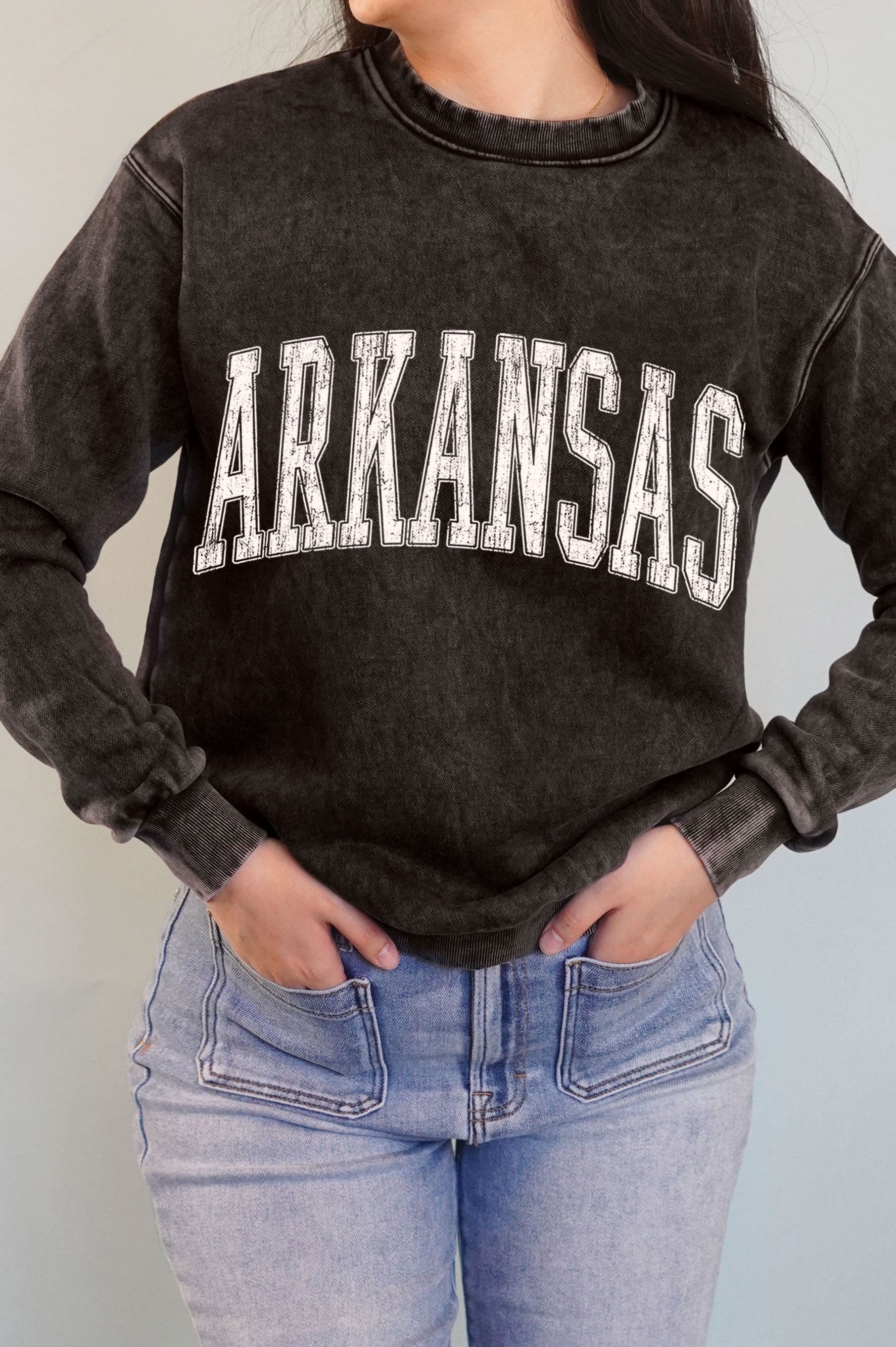 Arkansas Puff Graphic Brushed Sweatshirts