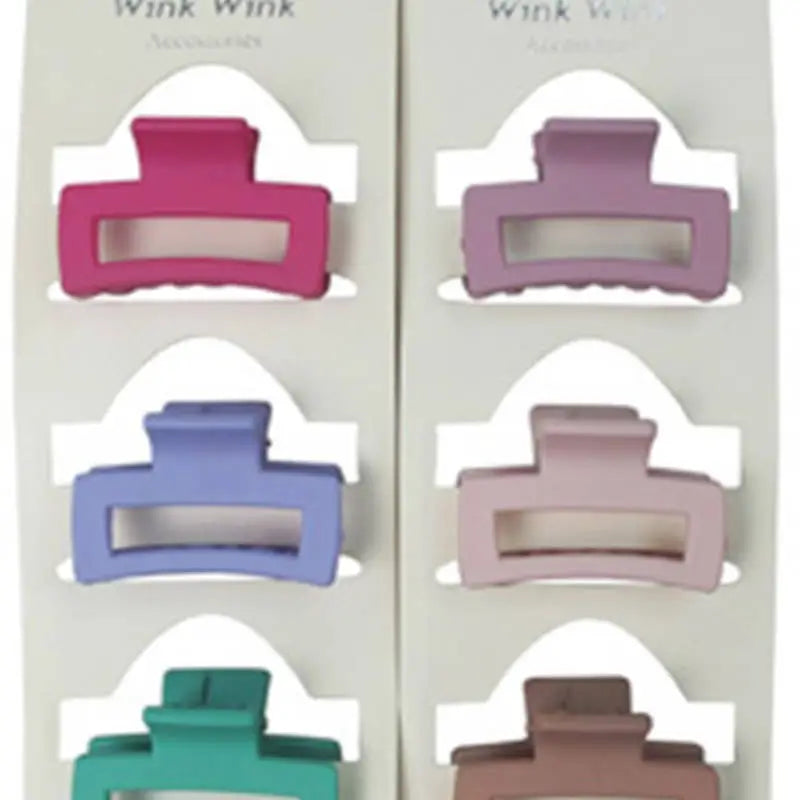 Petite Block Matte Pastel Hair Claw Clip