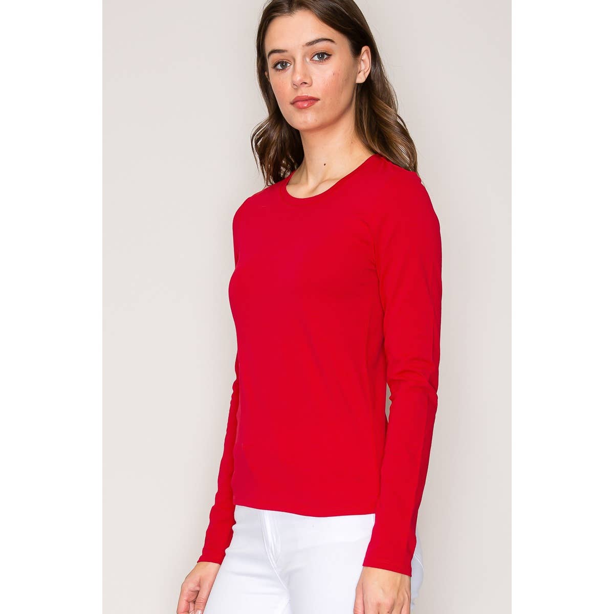Crew Neck Long Sleeve Top