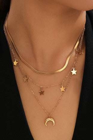 Snake Moon Necklace