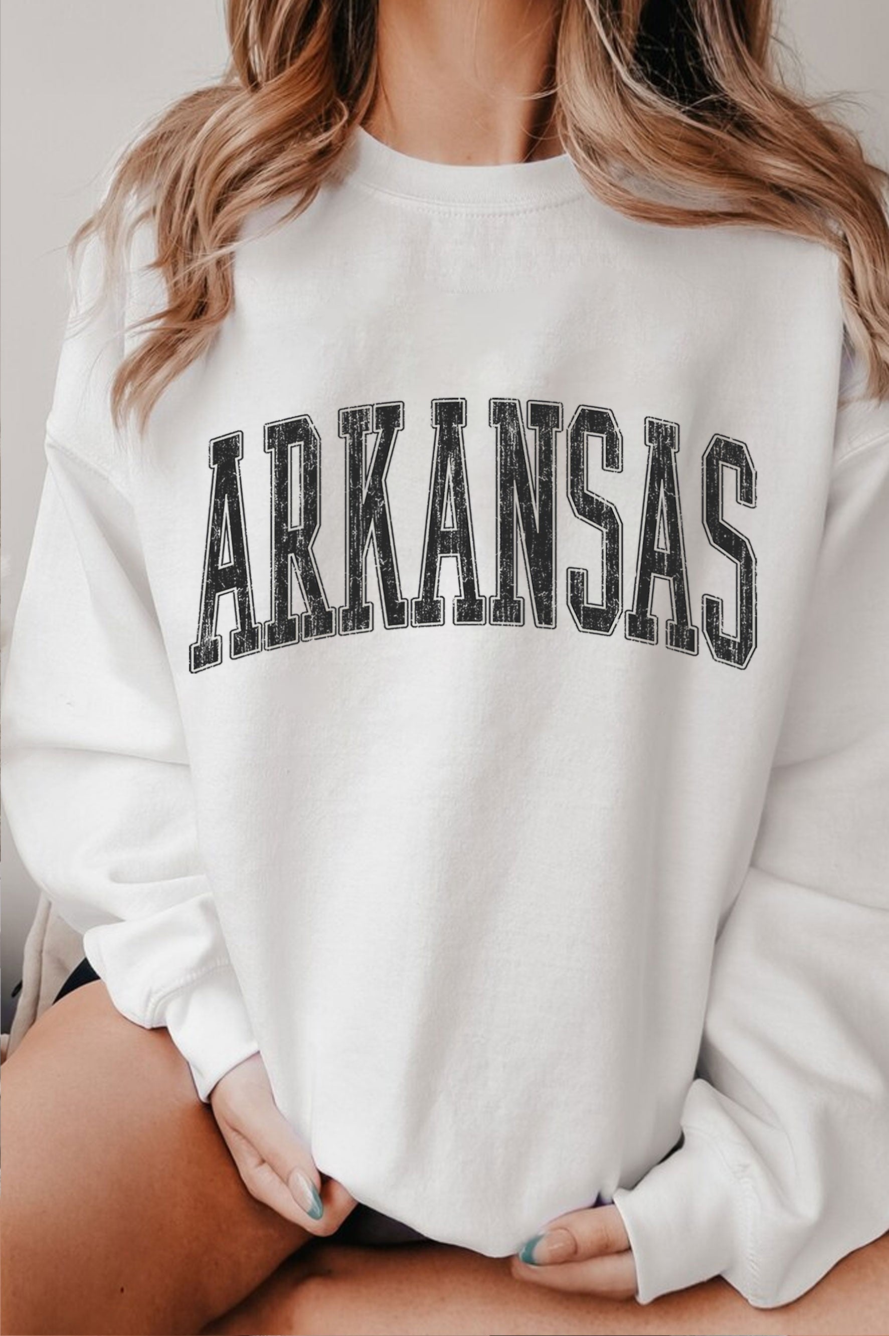 Arkansas Puff Graphic Brushed Sweatshirts