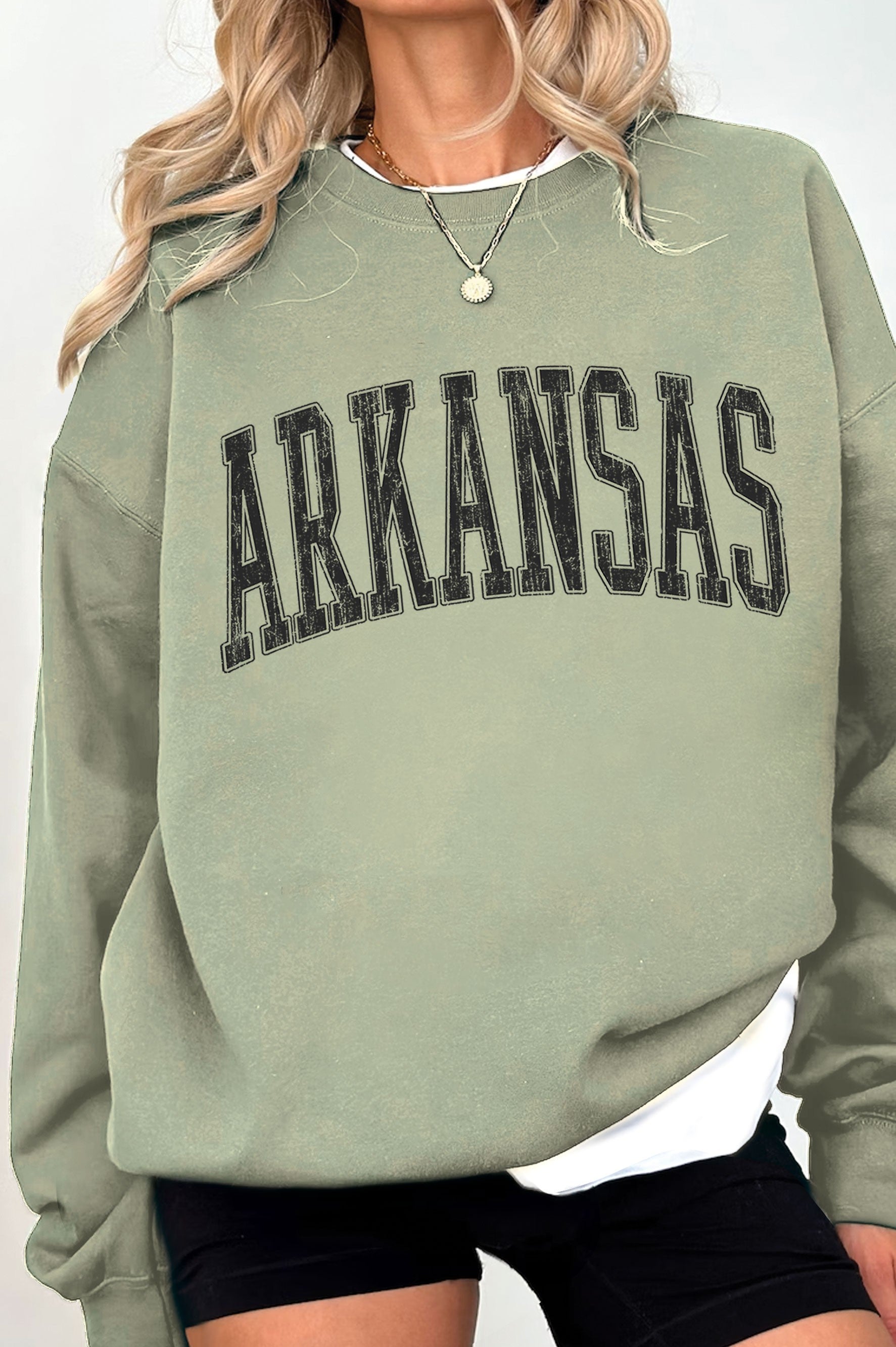 Arkansas Puff Graphic Brushed Sweatshirts