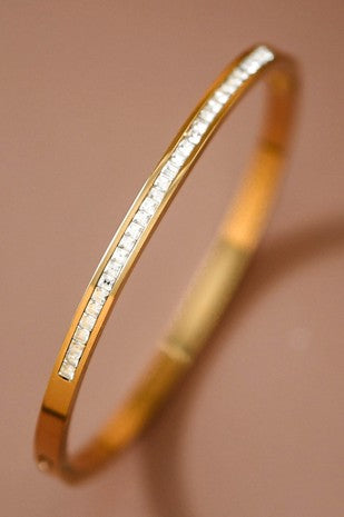 18k Waterproof Non-tarnish Stainless Steel Bangle