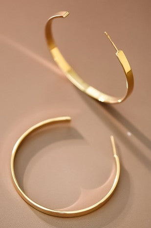18k Waterproof Non-tarnish Stainless Steel Hoops