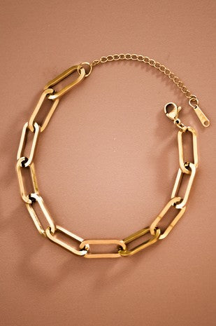 18k Non-tarnish Stainless Steel Chain Bracelet