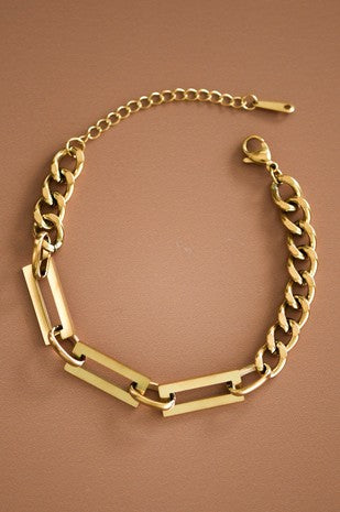 18k Non-tarnish Stainless Steel Chain Bracelet