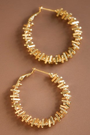 18k Waterproof Non-tarnish Stainless Steel Hoops