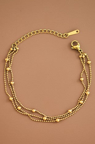 18k Non-tarnish Stainless Steel Chain Bracelet