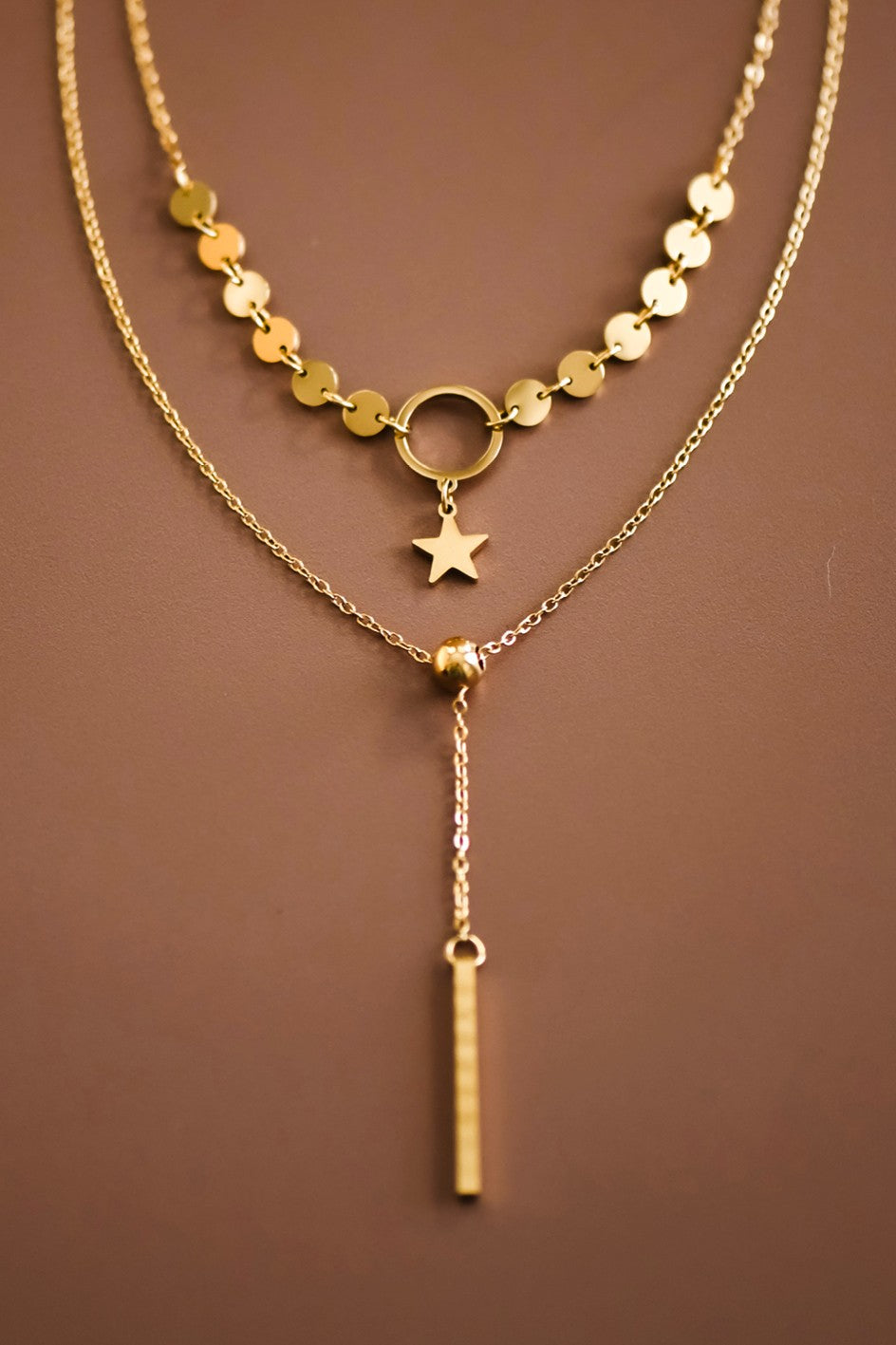 Long Star Layered Chain