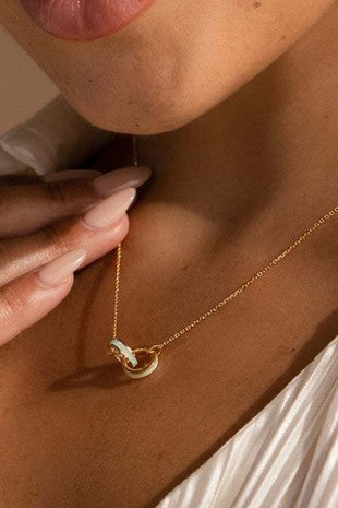 Two Ring Necklace