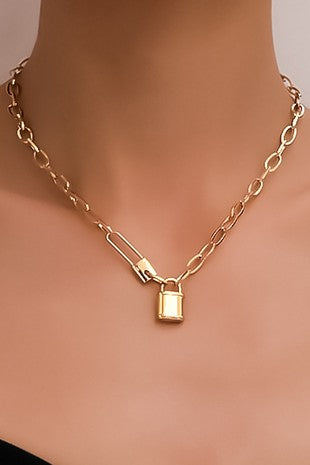 Paperclip Locket Neckace