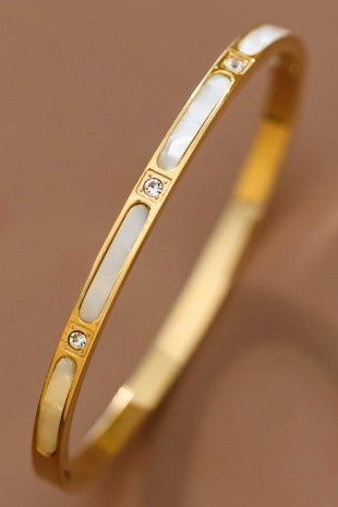 18k Waterproof Non-tarnish Stainless Steel Bangle