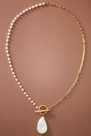 18k Gold Non-tarnish Stainless Steel Necklace