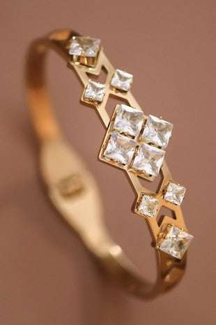 18k Waterproof Non-tarnish Stainless Steel Bangle