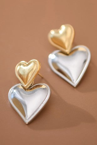 Chunky Heart Earrings