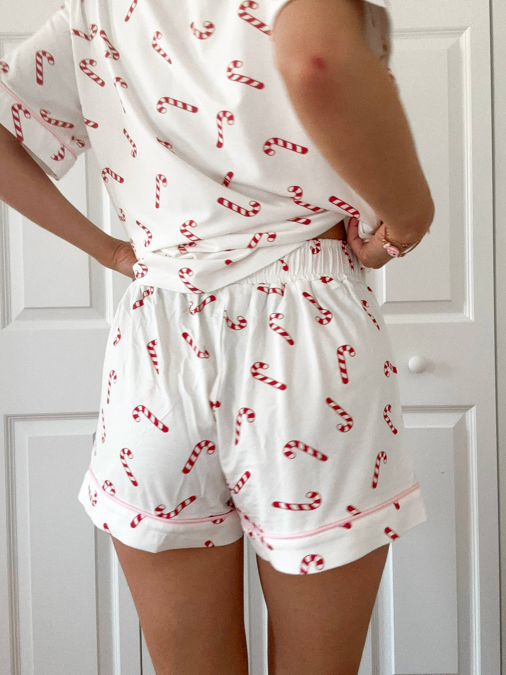 Candy Cane PJ Shorts