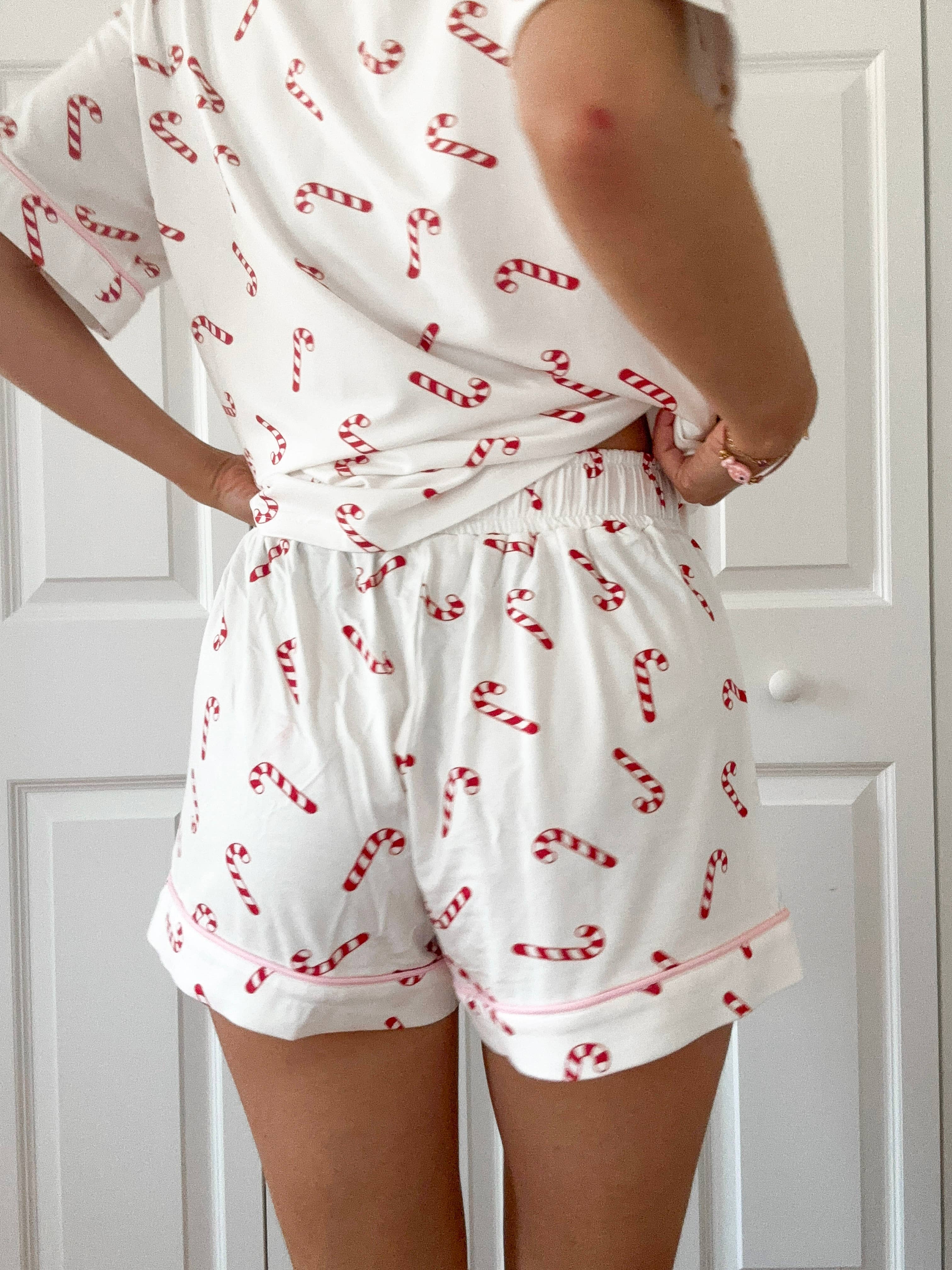 Candy Cane PJ Shorts