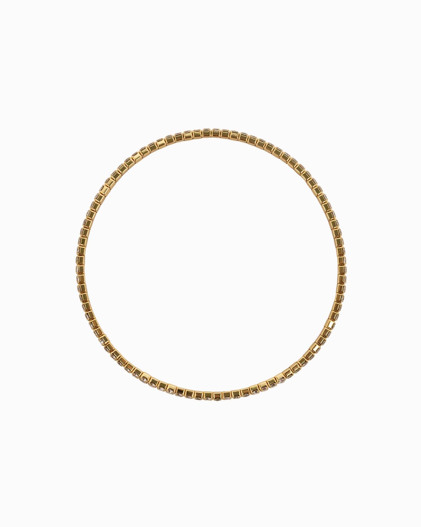 Pave Clover and CCB Bead Bracelet Set of 5