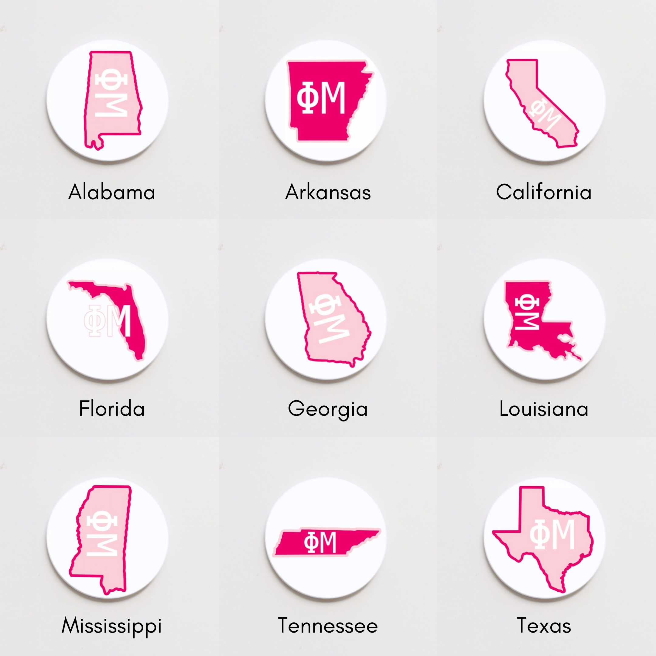 Phi Mu State Button