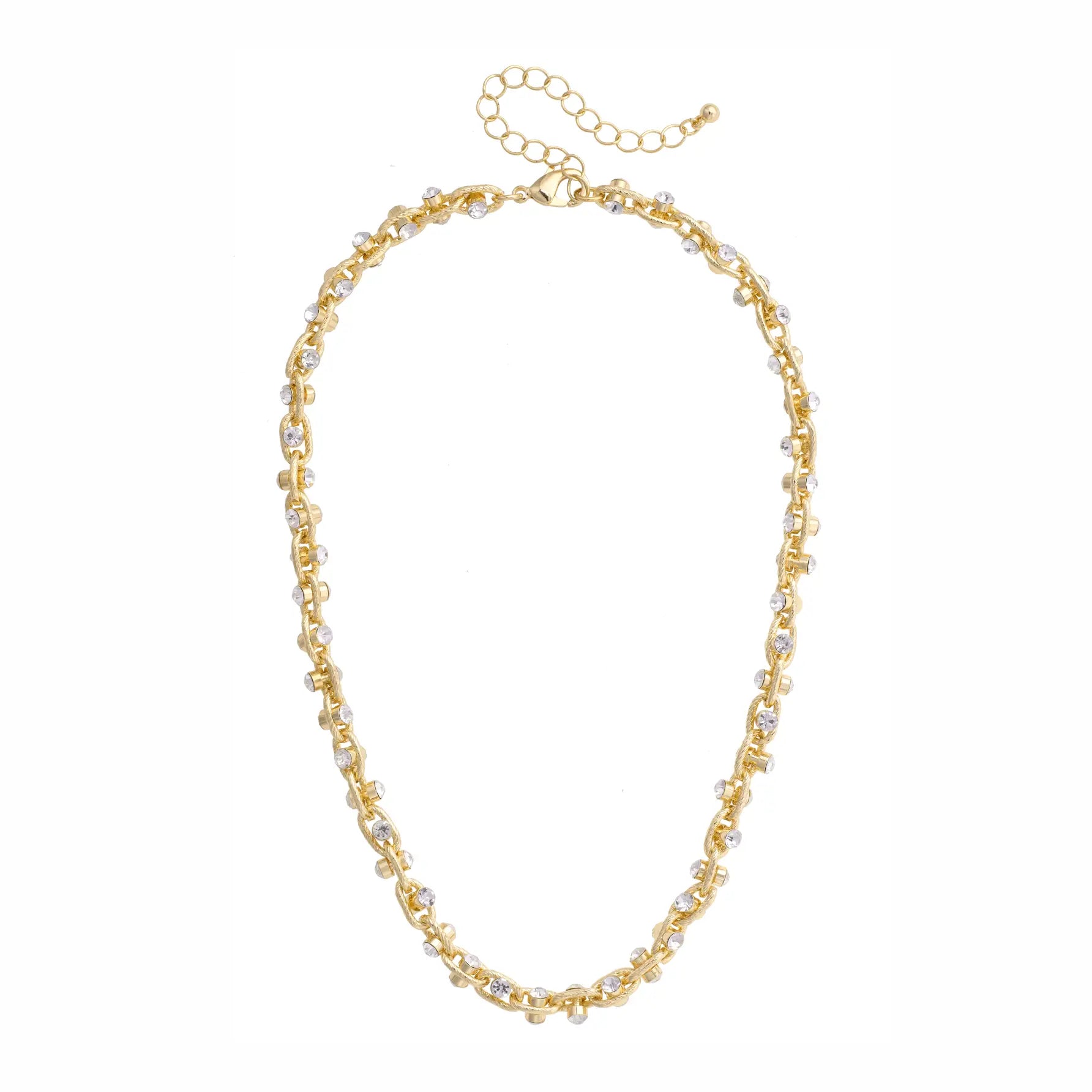 Krystal Twisted Rhinestone Necklace