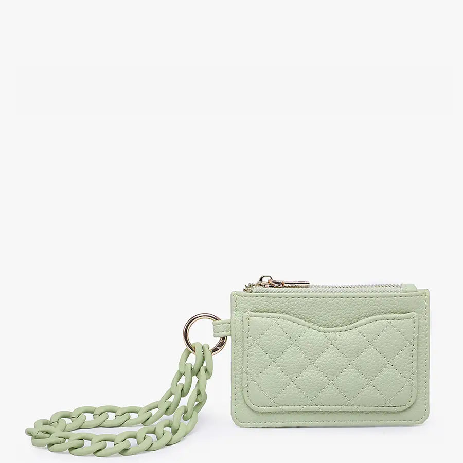 Rhodes Quilted Wallet w/ Chain Bangle