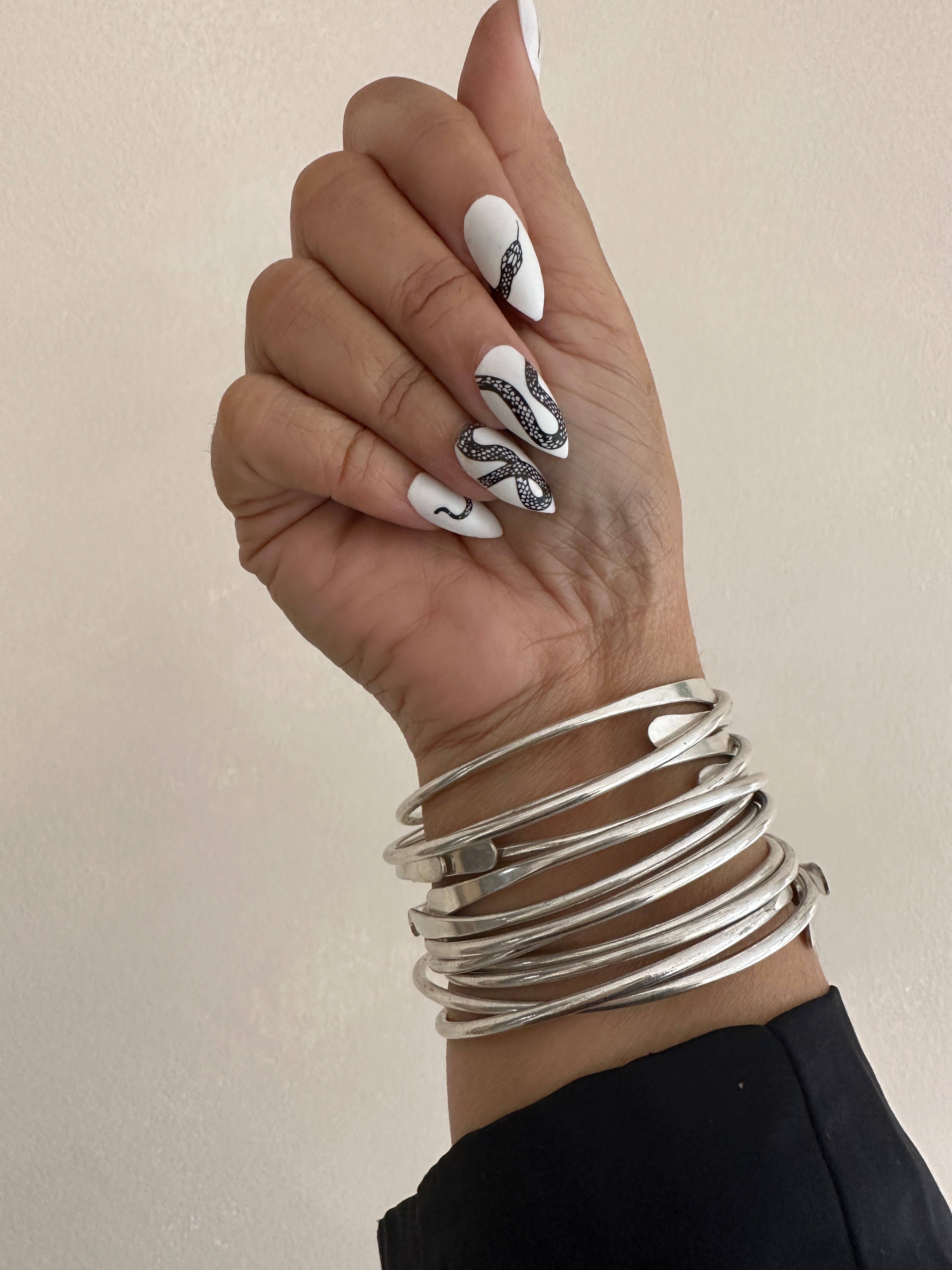 Silver Coil Bangle