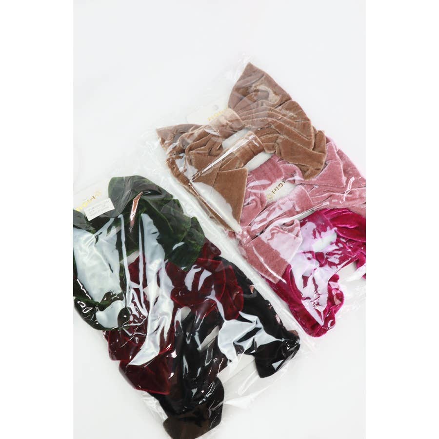 Large Velvet Bow Clip