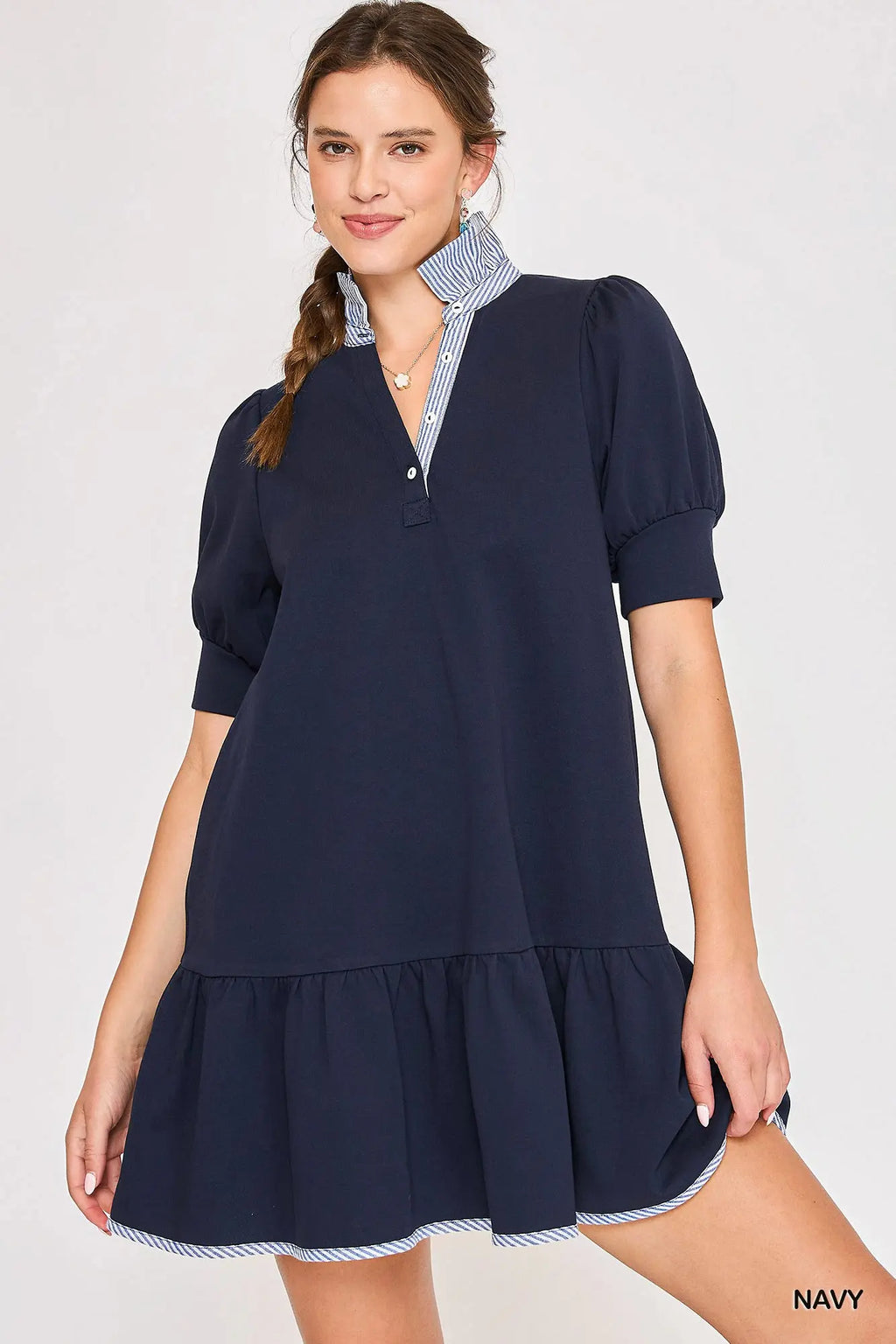 Navy Mini Dress