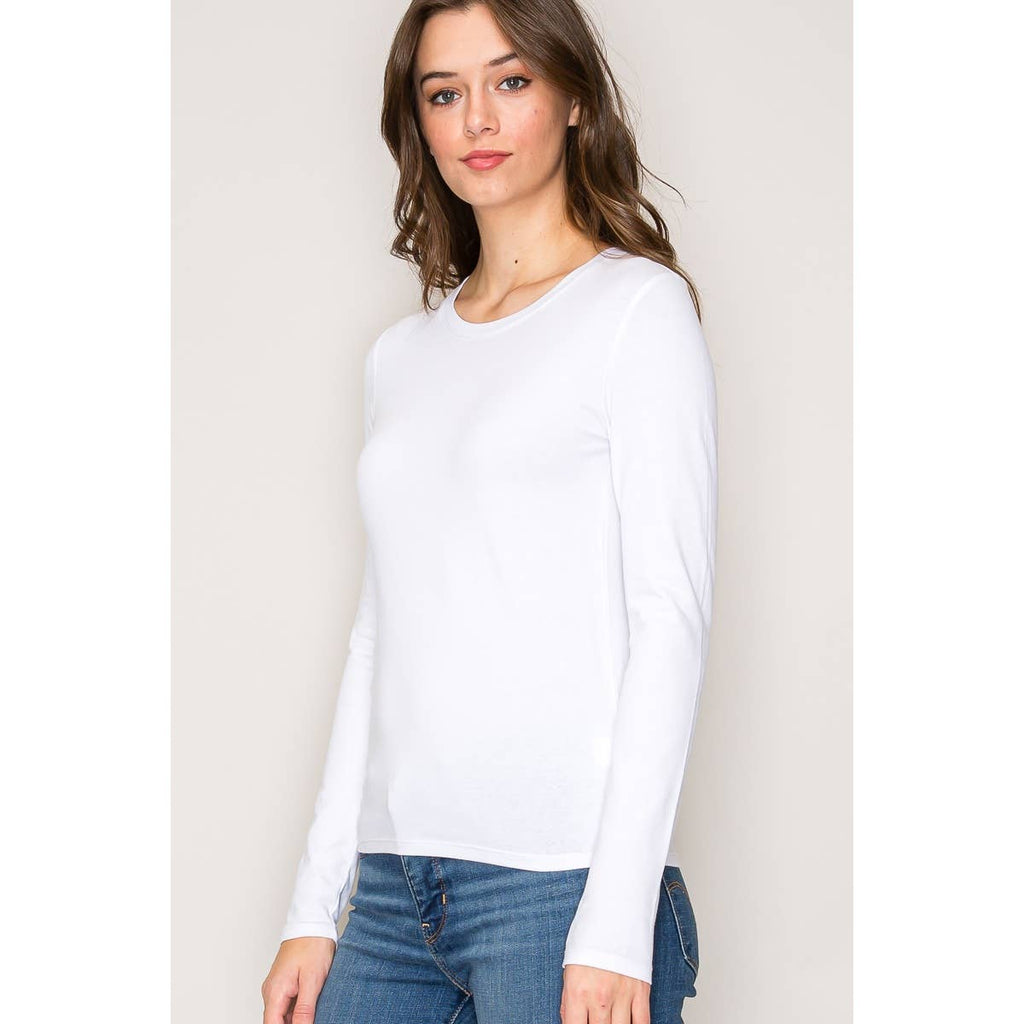 Crew Neck Long Sleeve Top