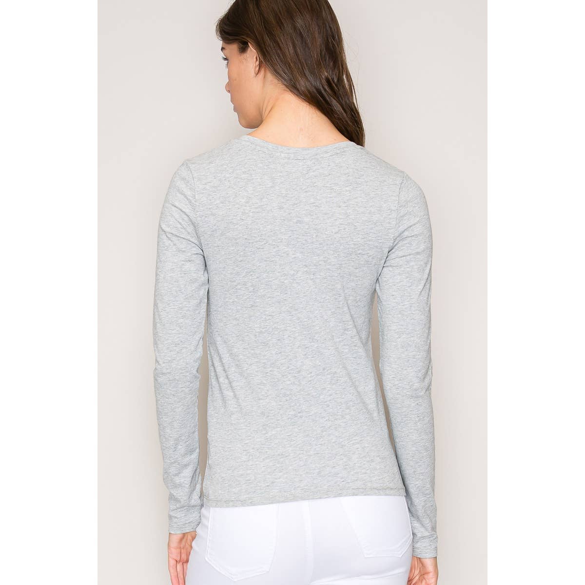 Crew Neck Long Sleeve Top