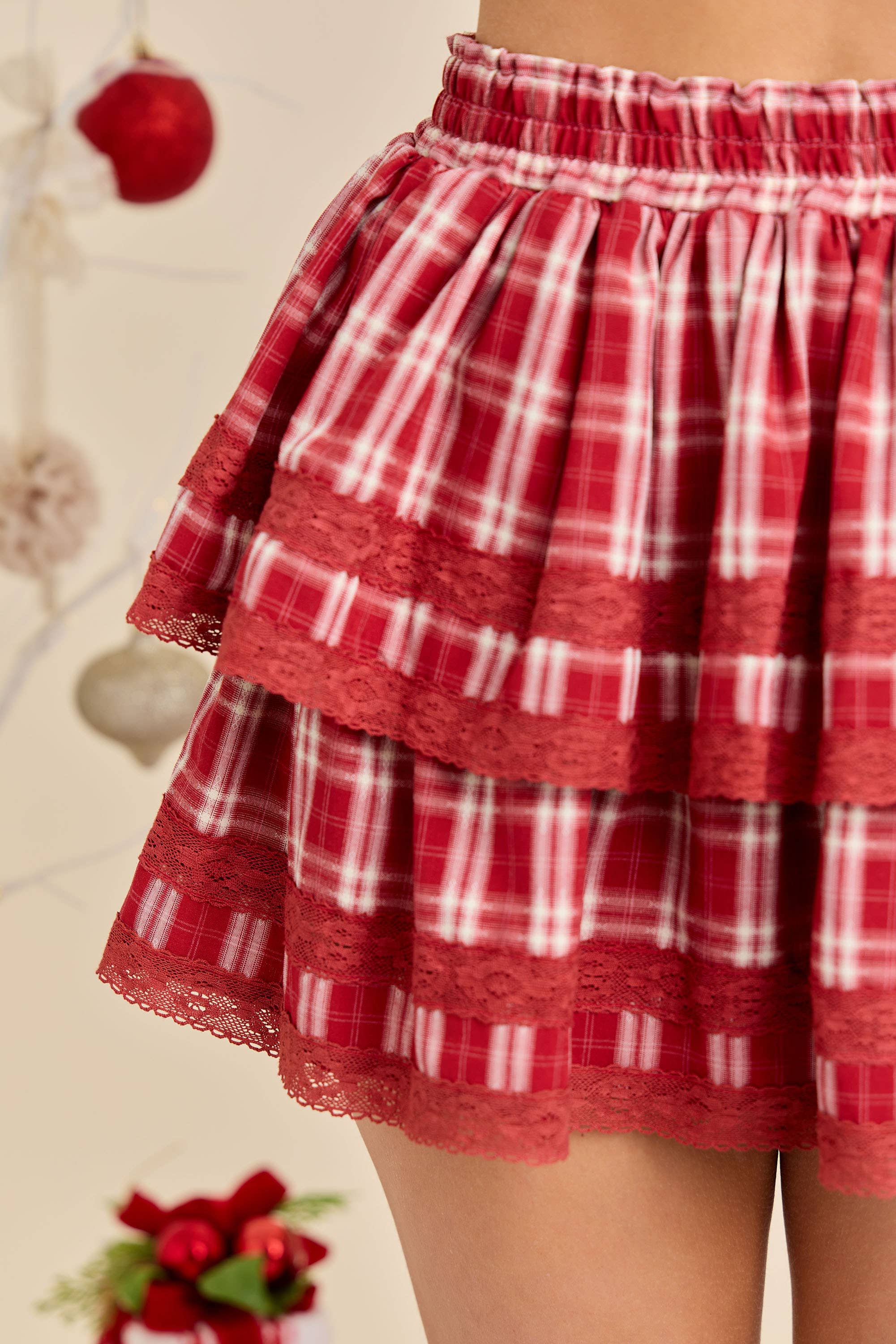 Plaid Mini Skort