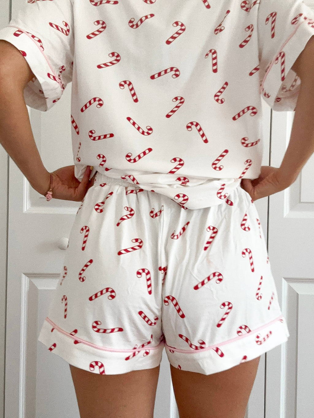 Candy Cane PJ Shorts