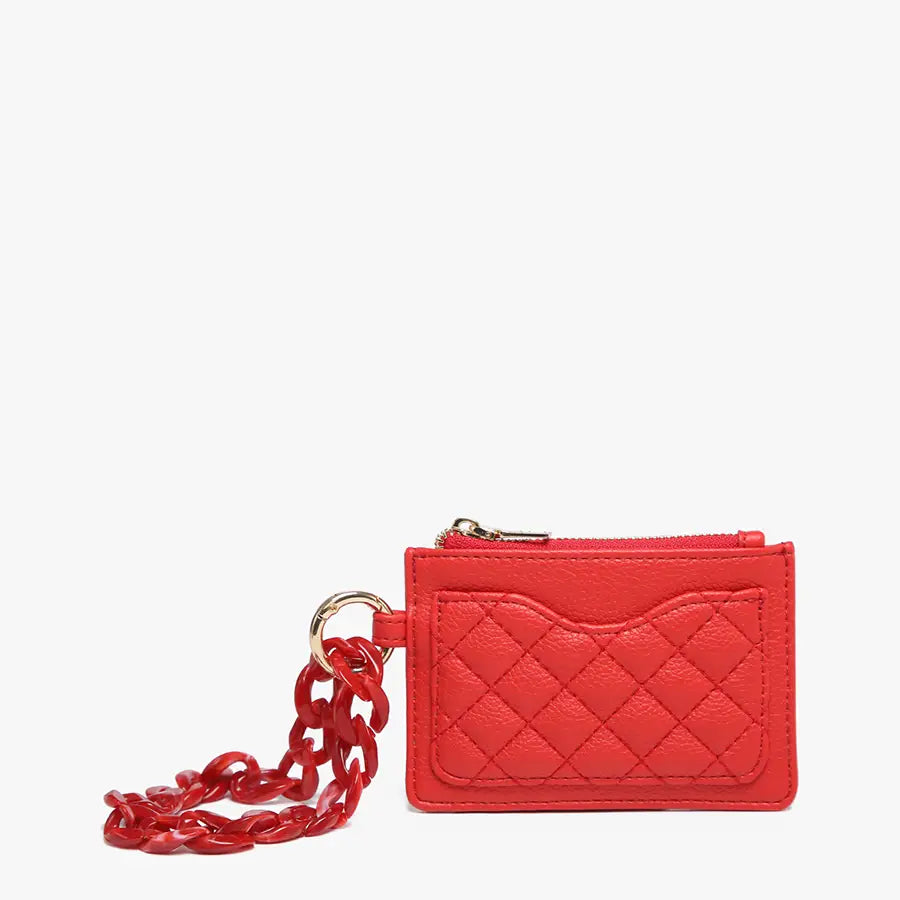 Rhodes Quilted Wallet w/ Chain Bangle