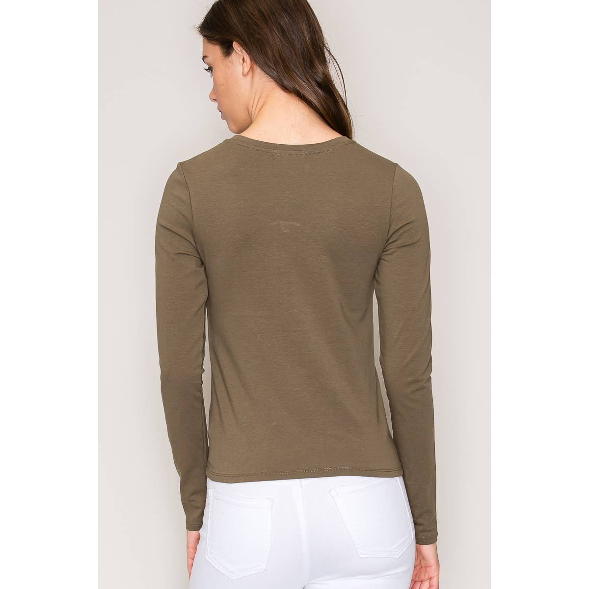 Crew Neck Long Sleeve Top