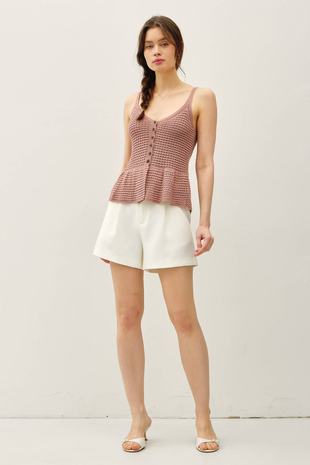 PEPLUM SWEATER TANK