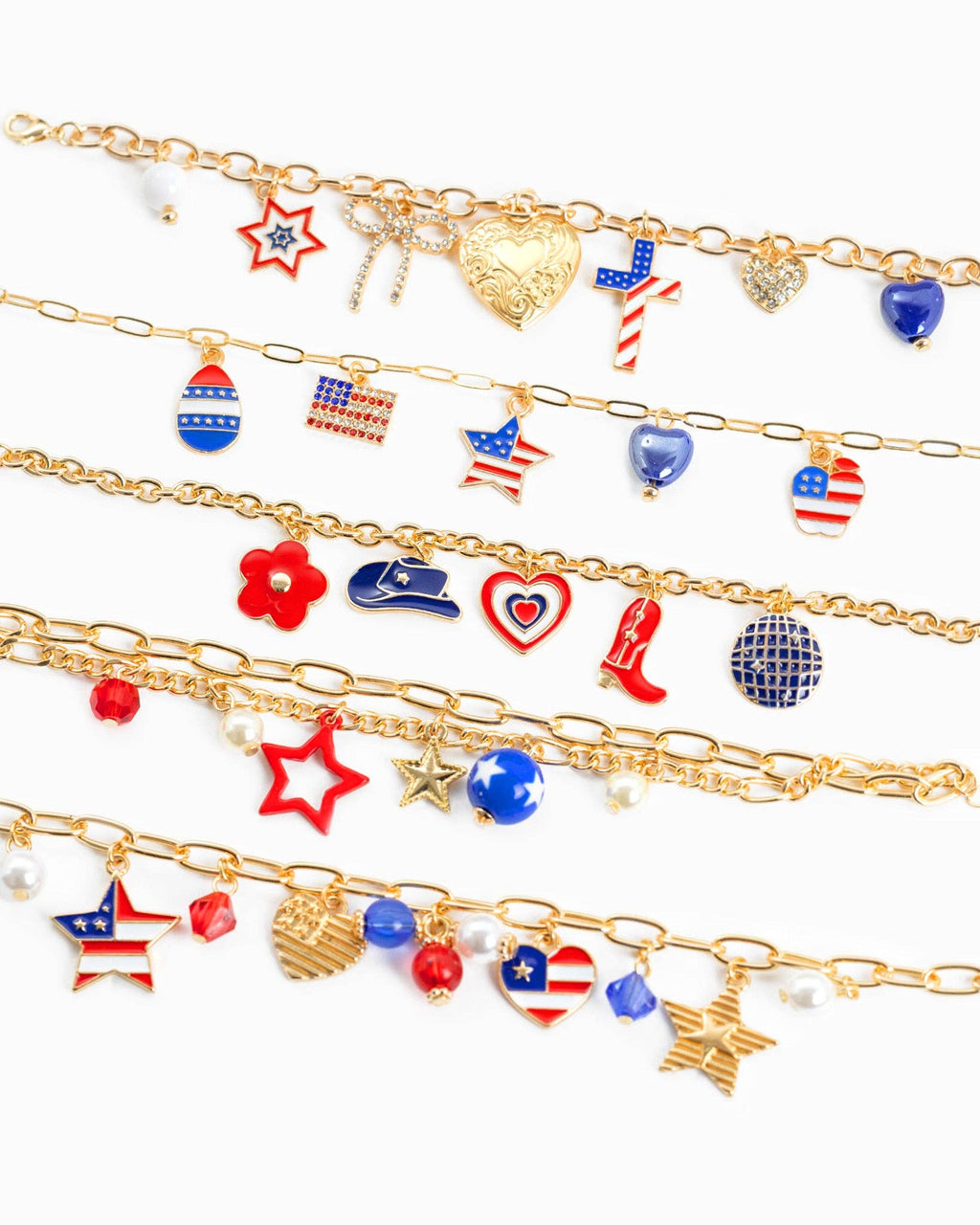 Americana Western Disco Ball Chain Bracelet