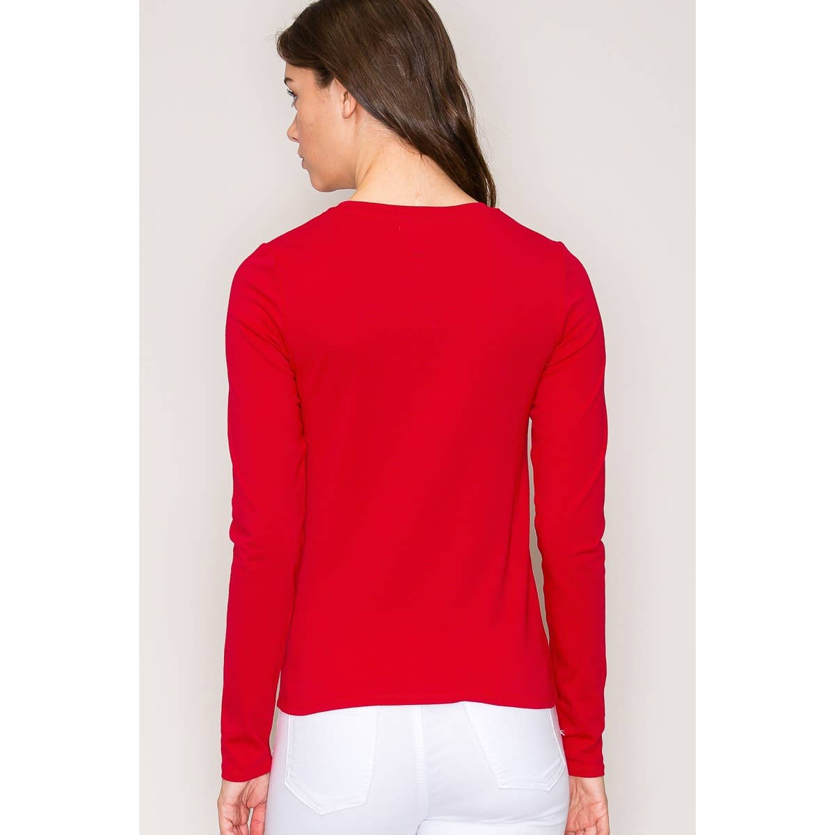 Crew Neck Long Sleeve Top