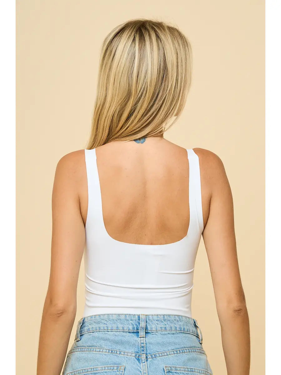 Square Neckline Seamless Tank