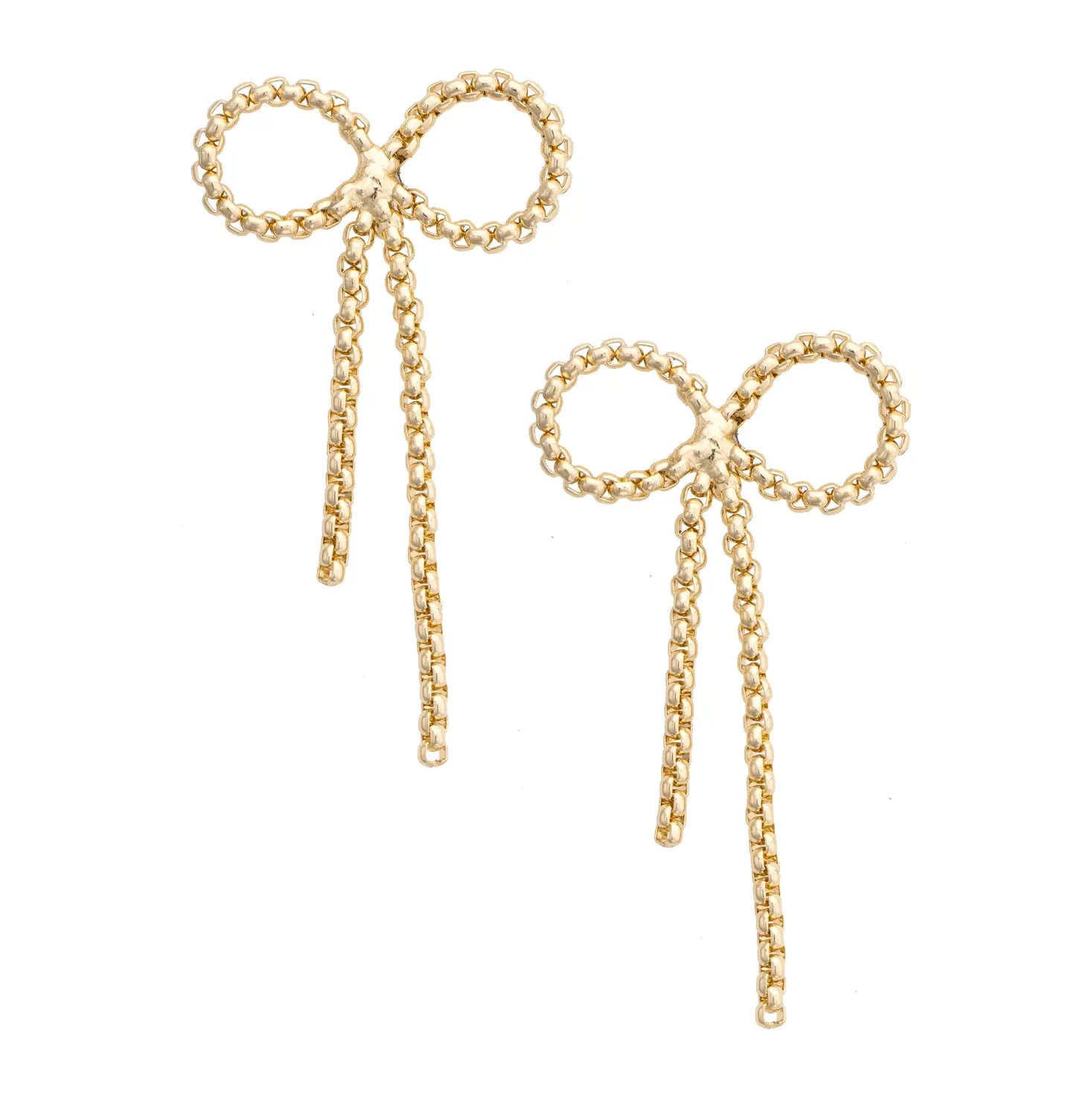 Joleen Bow Chain Earrings