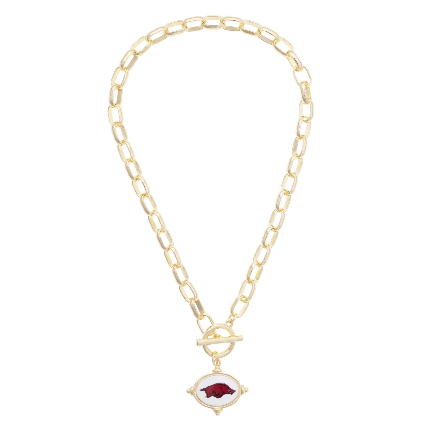 Arkansas Razorbacks Logo Intaglio Necklace
