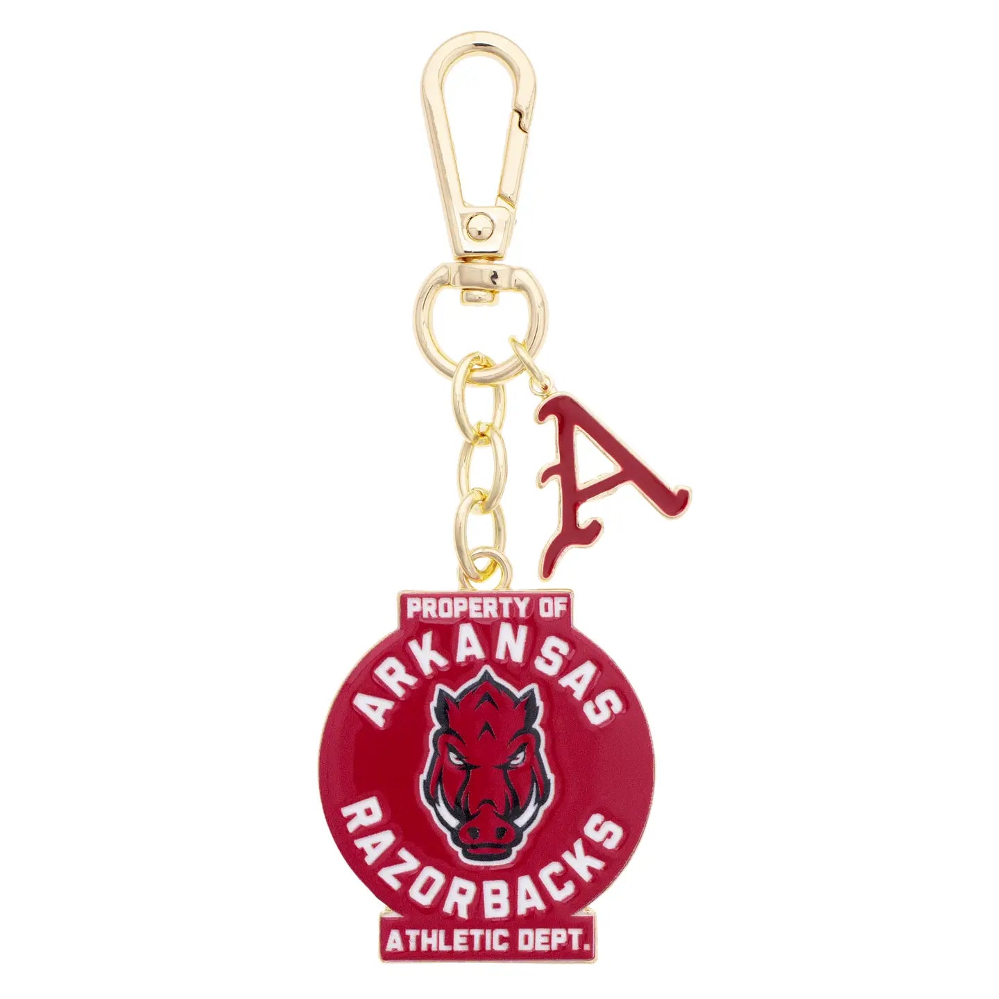 Arkansas Razorbacks Vintage Athletic Bag Charm