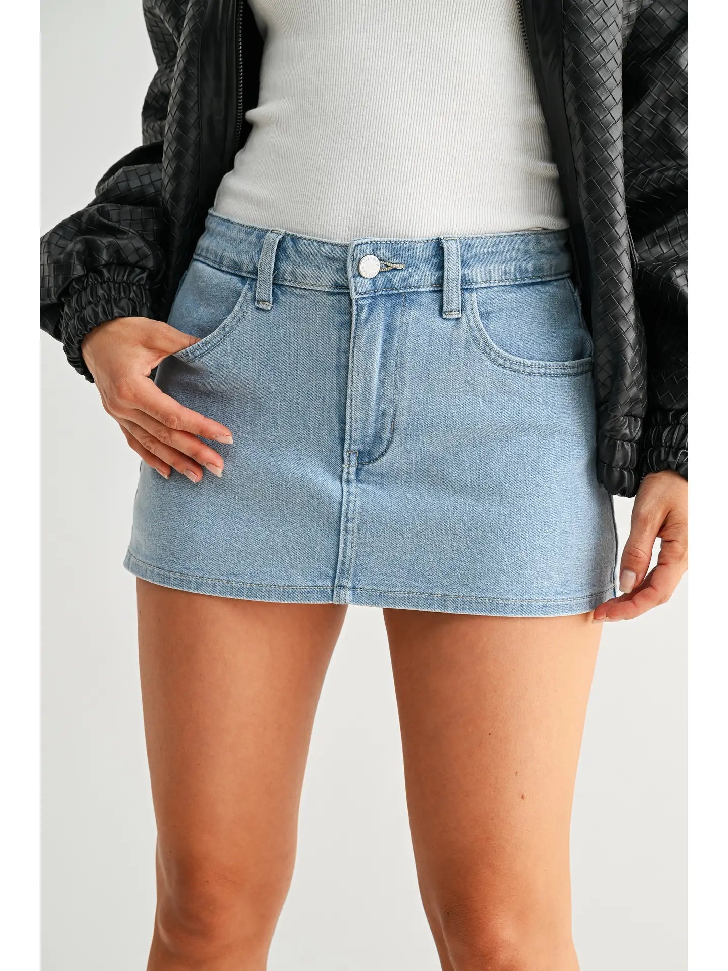Classic Denim Skort - Super Light
