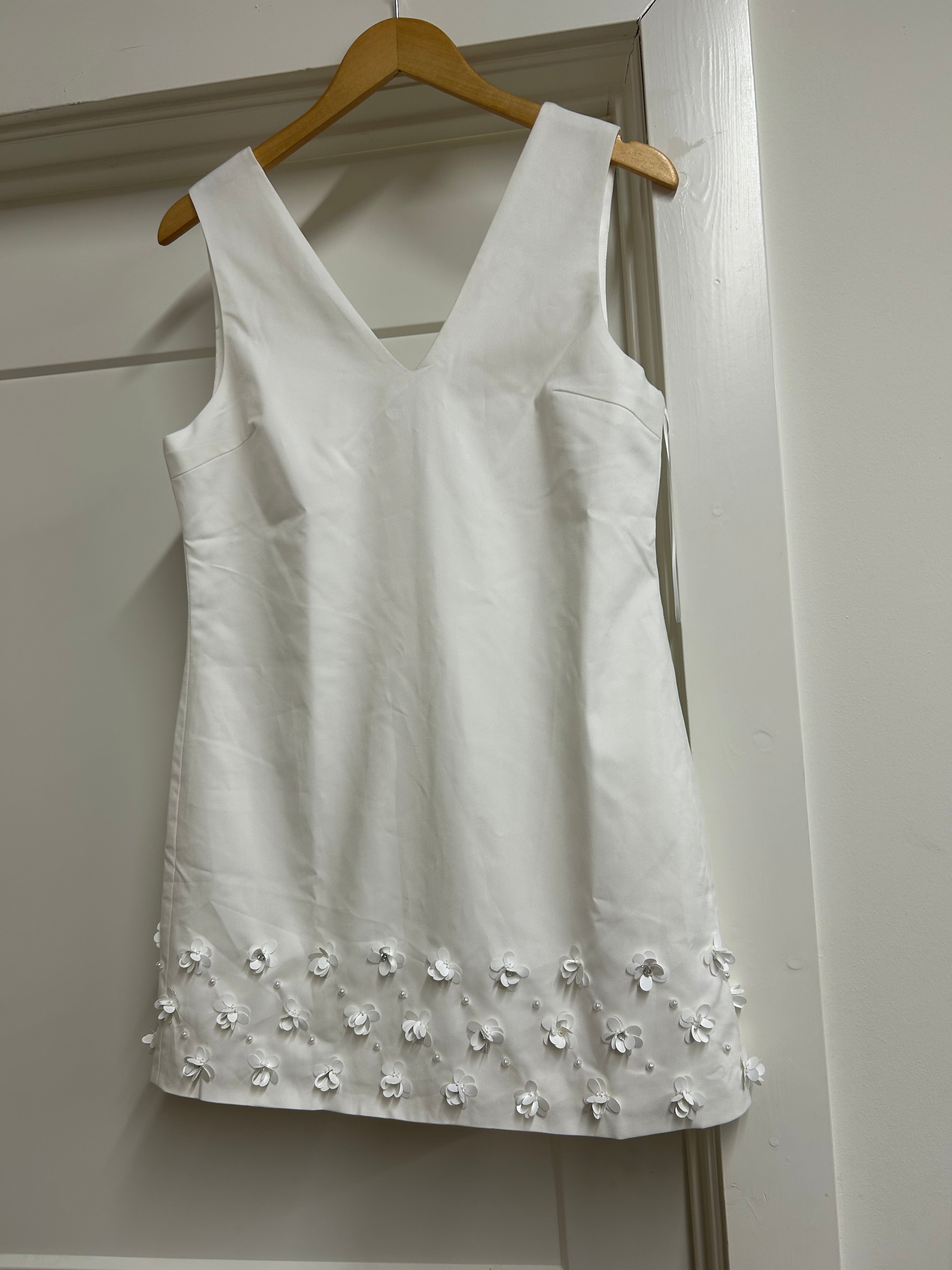 Off White mini dress w/ flowers