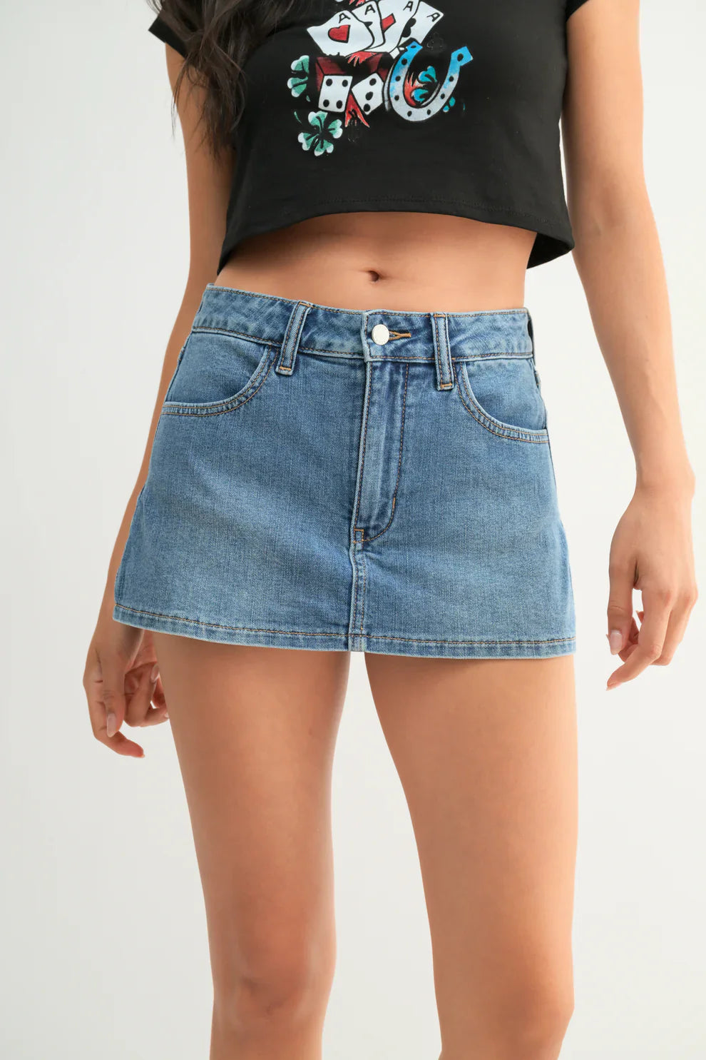 Denim Skort