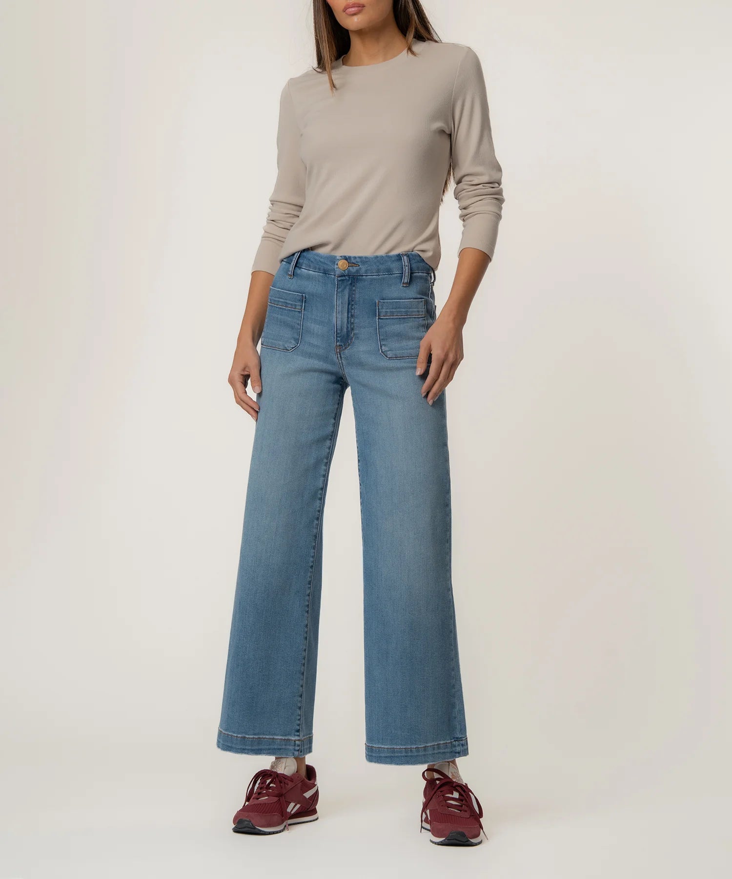 Meg High Rise Wide Leg, Petite