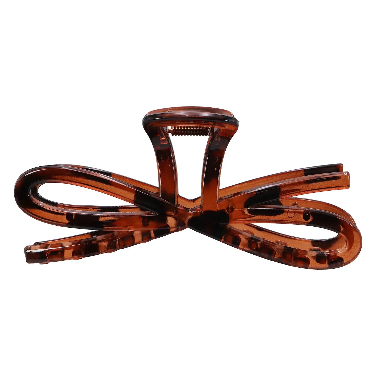 Glossy Wide Ribbon Bow Hair Claw