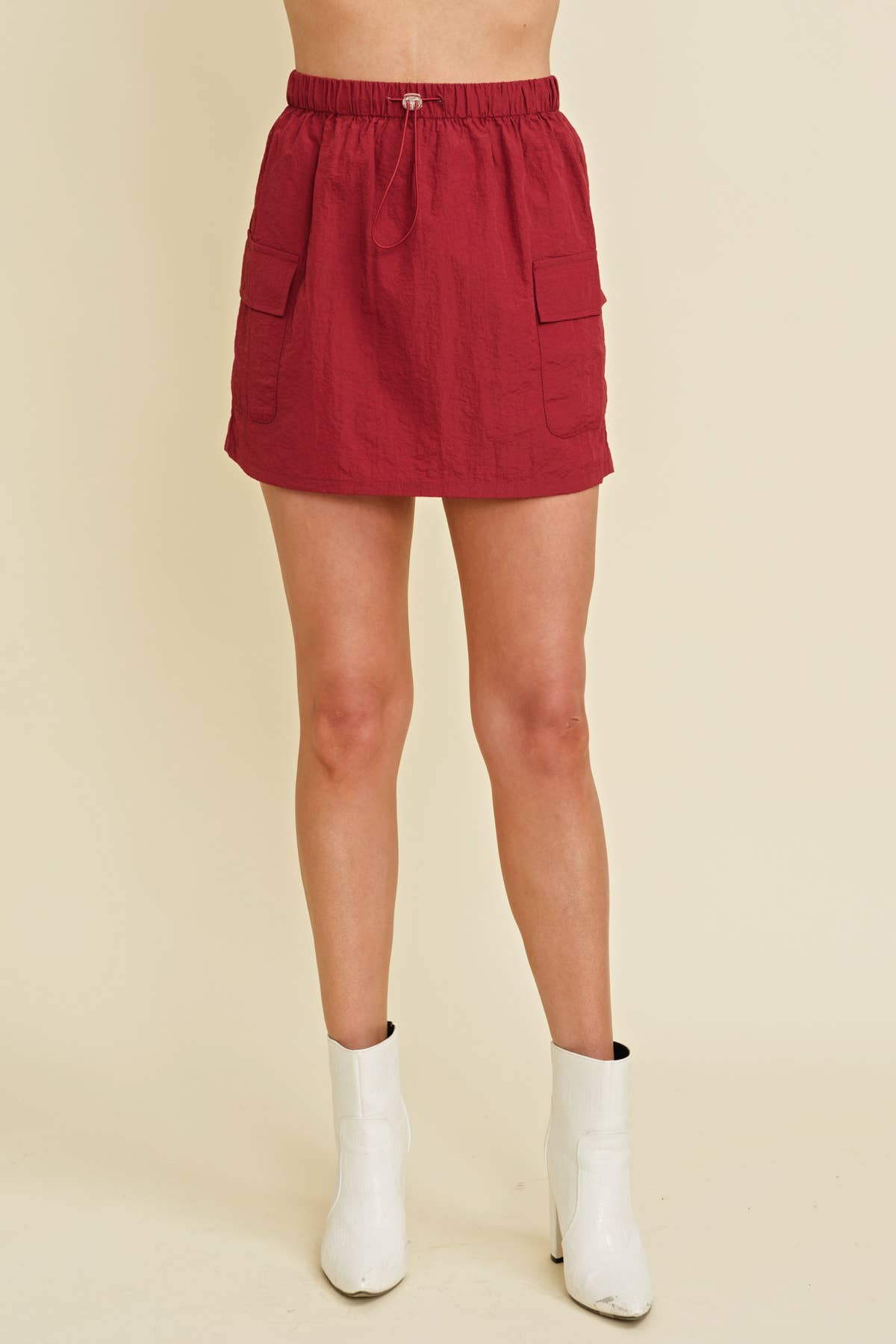 CINCH WAIST MINI SKIRT