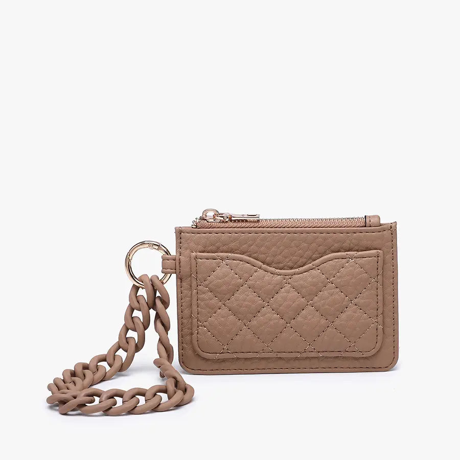 Rhodes Quilted Wallet w/ Chain Bangle